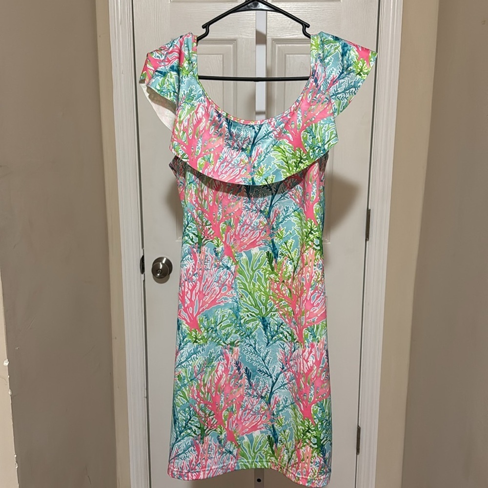 Floral Multicolor Ruffle Dress - Picture 3 of 3